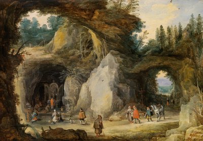 A Hermit Before a Grotto by Jan the Elder Brueghel
